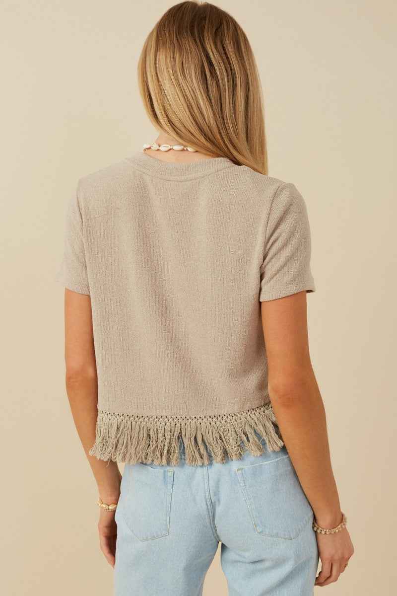 First Glance Fringe Top