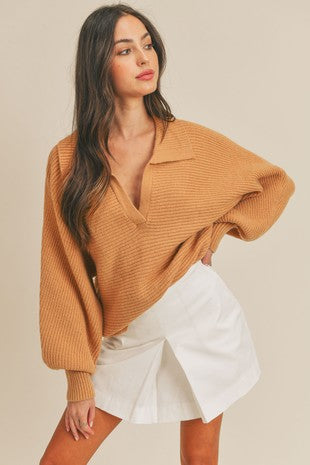 Girls Day Out Collared Sweater