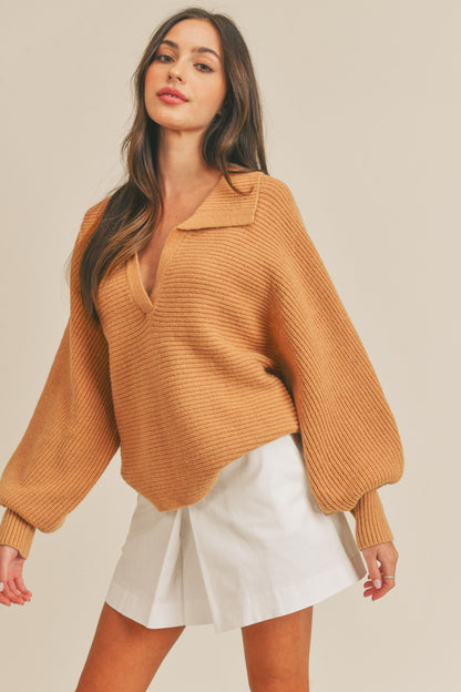 Girls Day Out Collared Sweater